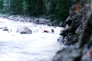 На выходе из Амбартогольского ущелья.